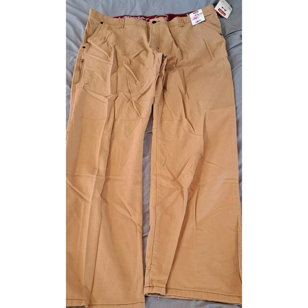 NWT‎ Wrangler Rugged Workplants Mens 42x30 Tan Flex UPF 30 Normocore Western